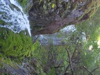 Close up of the upper section of Lancaster Falls