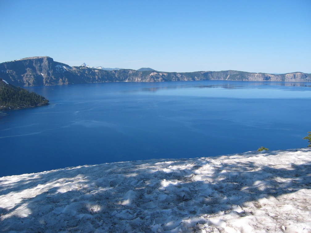 crater lake...still with plenty of snow