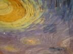 The moon in "A Starry Night"  the texture is amazing